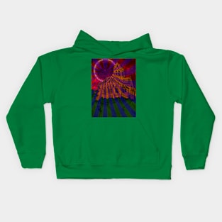 The Church at Auvers by Van Gogh (Remix by SABRE) Kids Hoodie